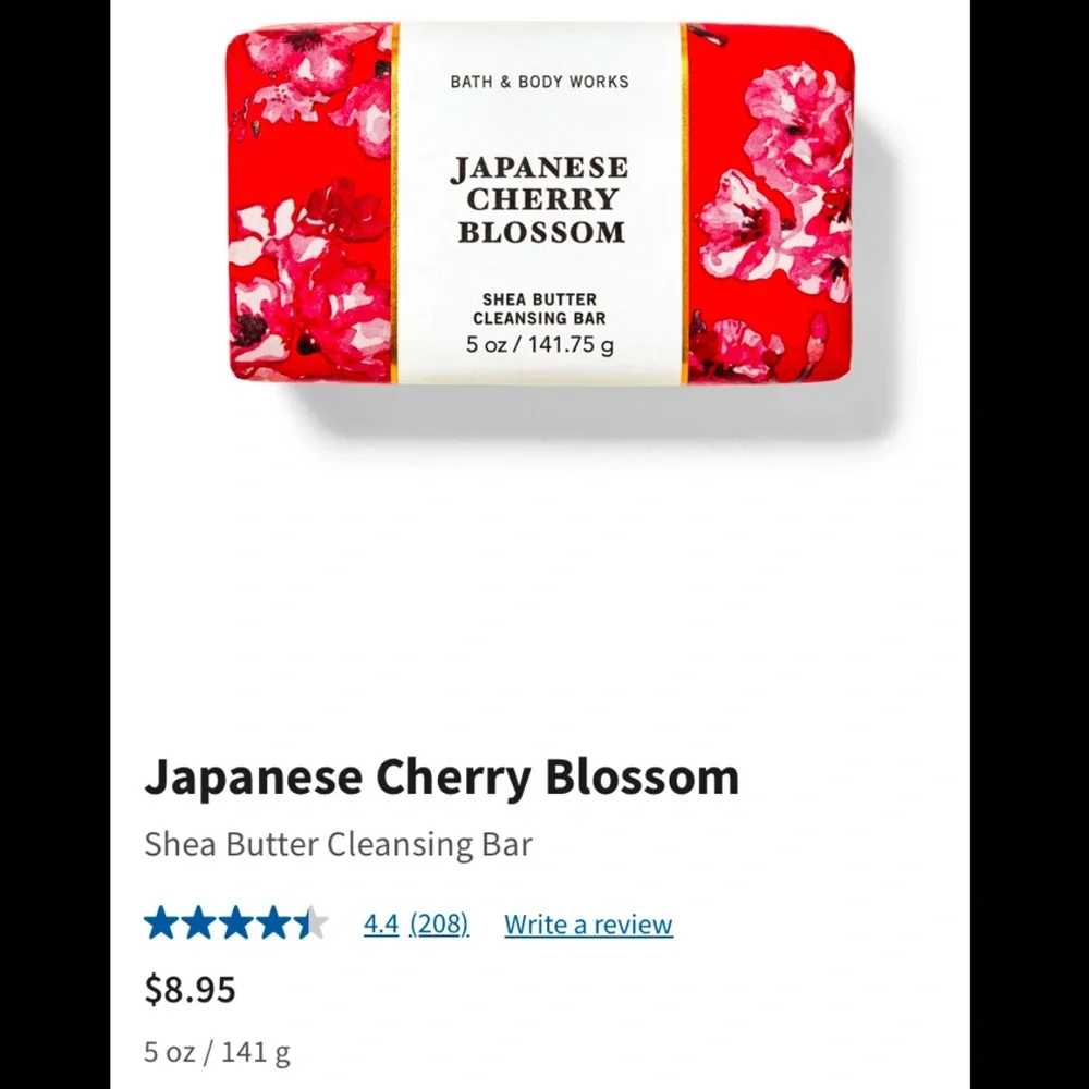 2-pc Set 🍒Japanese Cherry Blossom🍒Body Butter & Cleansing Bar, by BBW, NWT - Picture 8 of 8